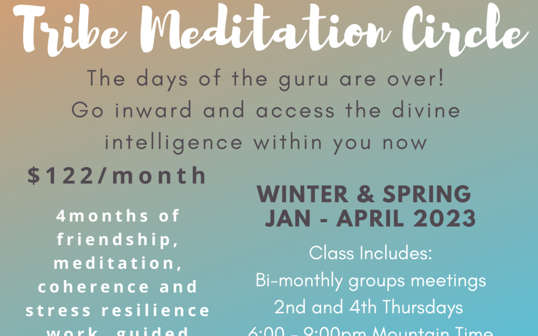 Tribe Meditation Circle – Coming in 2023 $122/month