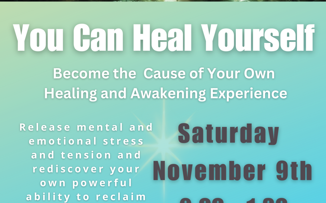 Coming in November: You Can Heal Yourself. $388